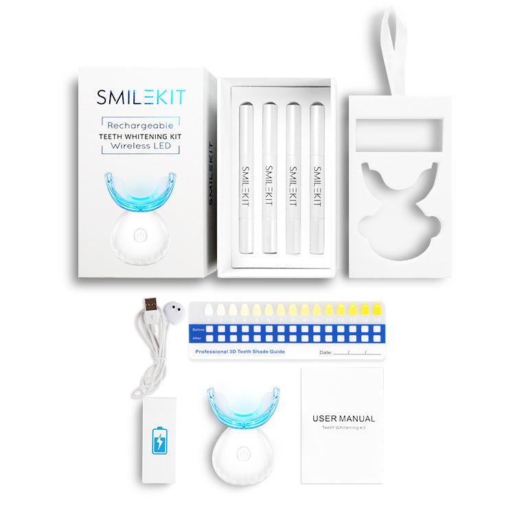 Wireless Teeth Whitening Kit with LED Light
