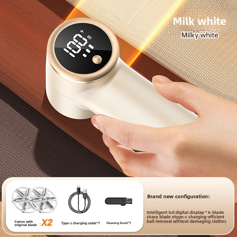 Rechargeable Fabric Shaver with Digital Display