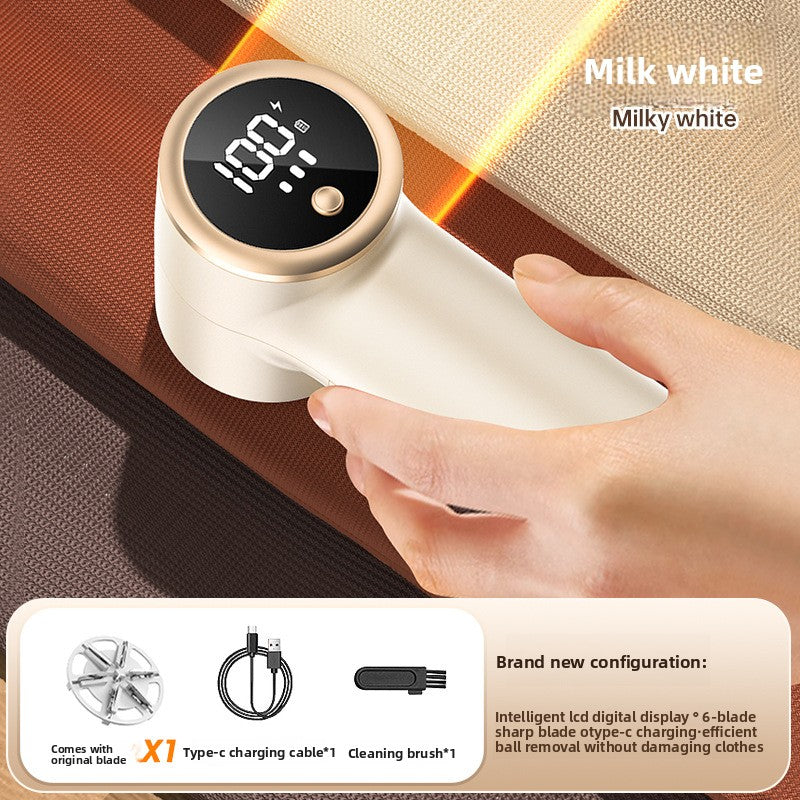 Rechargeable Fabric Shaver with Digital Display