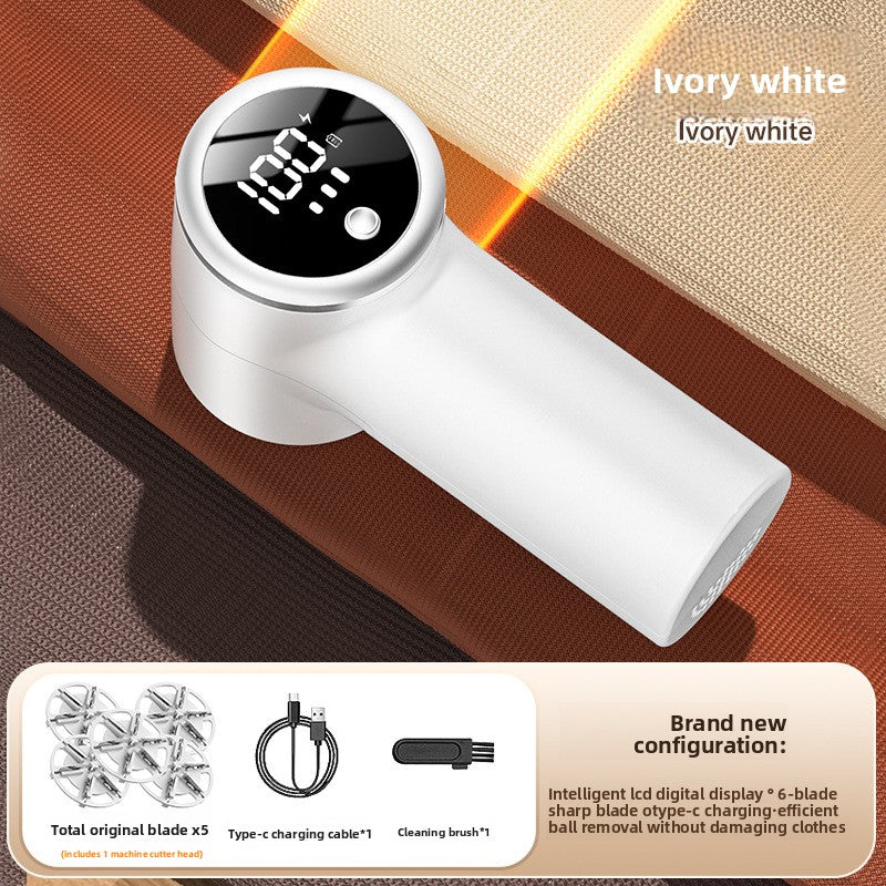 Rechargeable Fabric Shaver with Digital Display